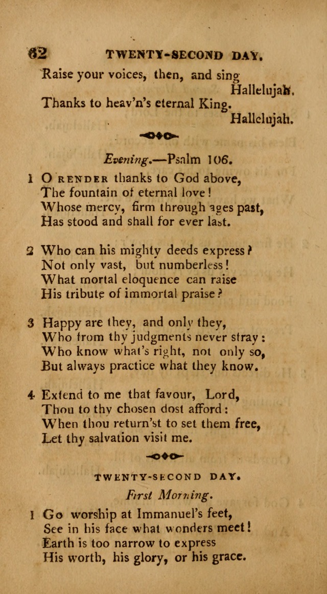 A Collection of Psalms and Hymns: from various authors, chiefly designed for public worship (4th ed.) page 62