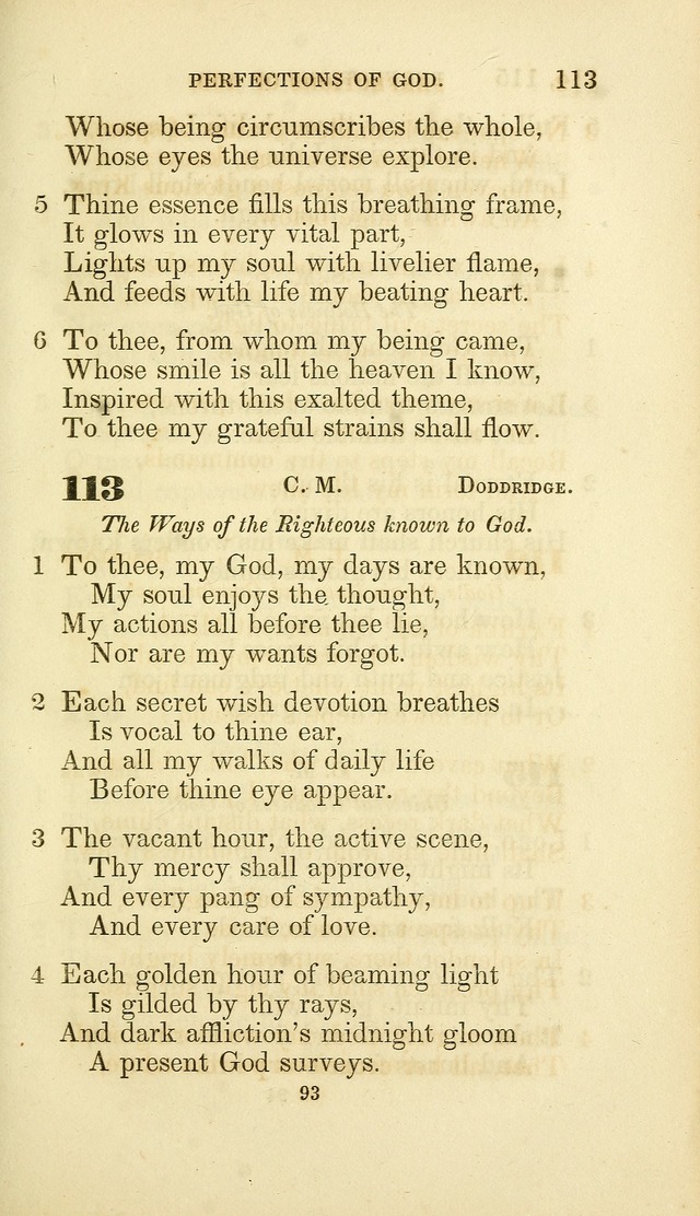 A Collection of Psalms and Hymns: from Watts, Doddridge, and others (4th ed. with an appendix) page 115
