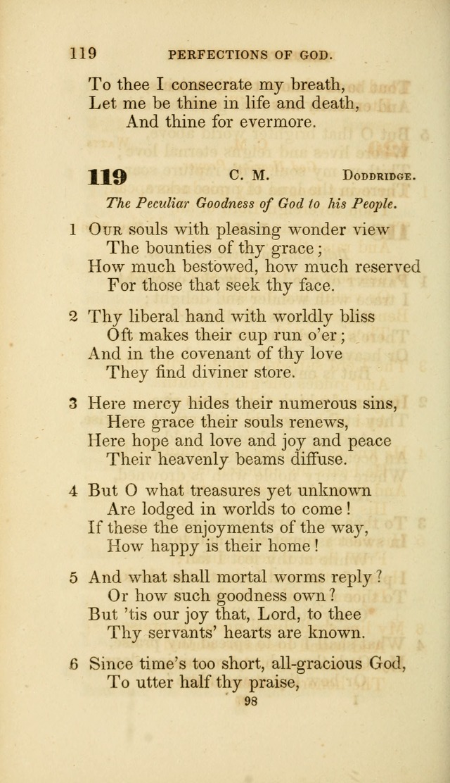 A Collection of Psalms and Hymns: from Watts, Doddridge, and others (4th ed. with an appendix) page 120