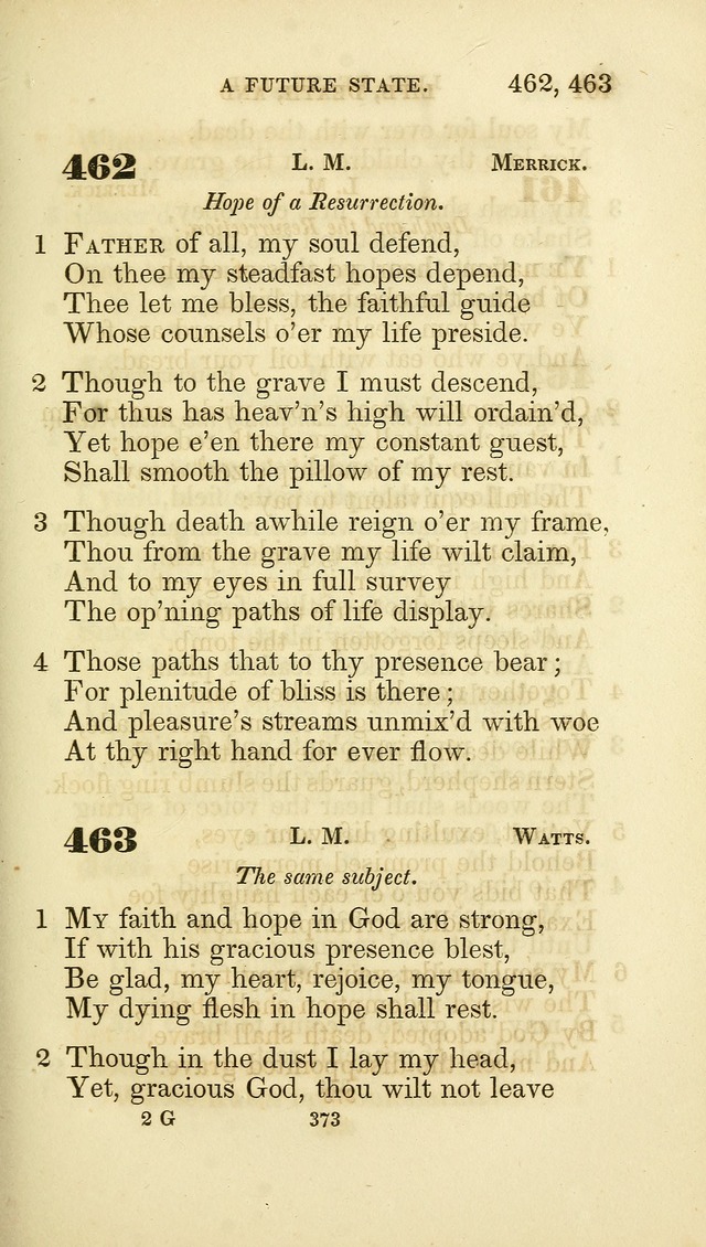 A Collection of Psalms and Hymns: from Watts, Doddridge, and others (4th ed. with an appendix) page 397