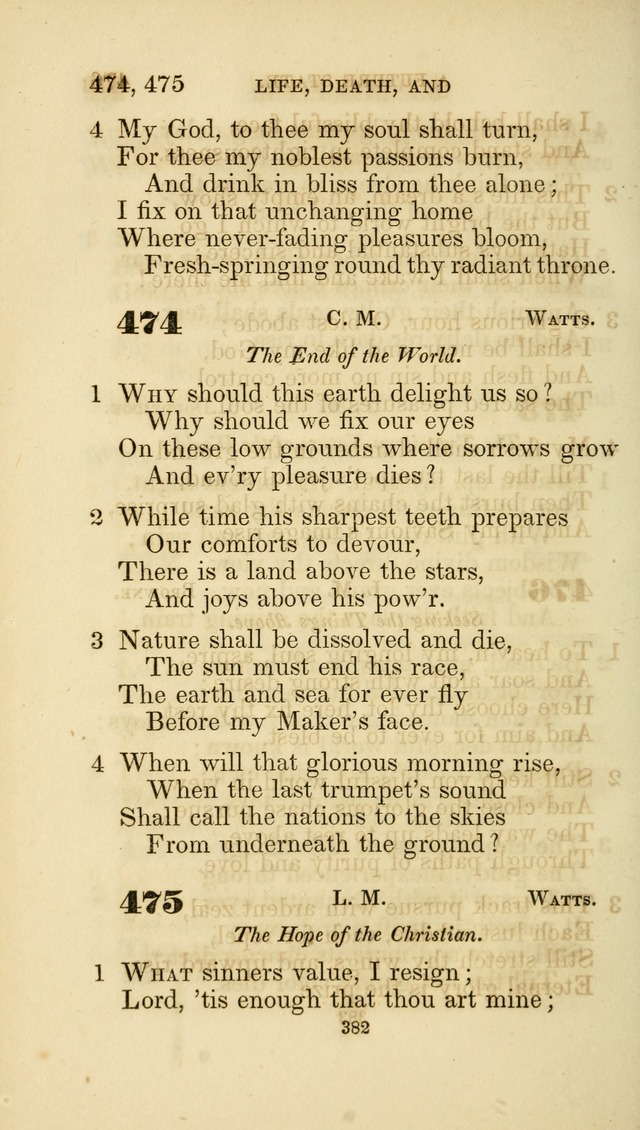 A Collection of Psalms and Hymns: from Watts, Doddridge, and others (4th ed. with an appendix) page 406