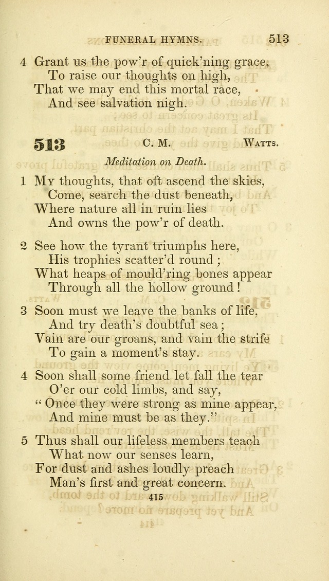 A Collection of Psalms and Hymns: from Watts, Doddridge, and others (4th ed. with an appendix) page 439