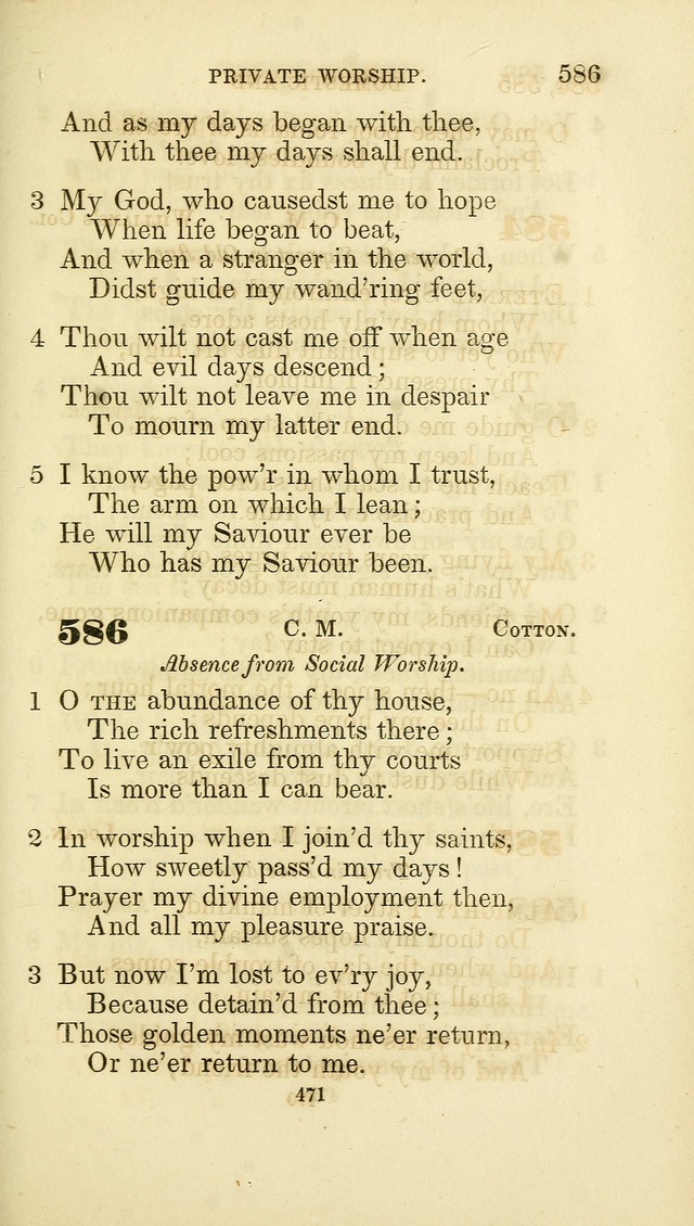 A Collection of Psalms and Hymns: from Watts, Doddridge, and others (4th ed. with an appendix) page 495