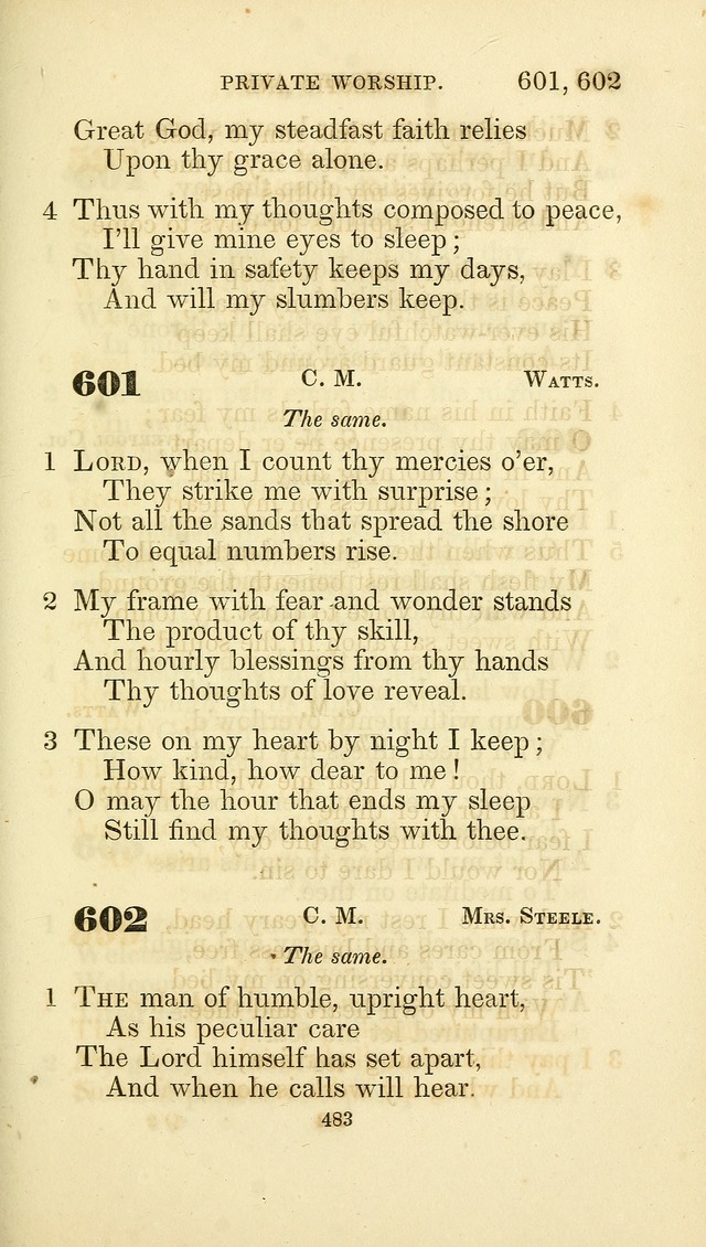 A Collection of Psalms and Hymns: from Watts, Doddridge, and others (4th ed. with an appendix) page 507