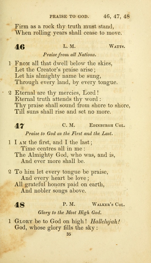 A Collection of Psalms and Hymns: from Watts, Doddridge, and others (4th ed. with an appendix) page 57