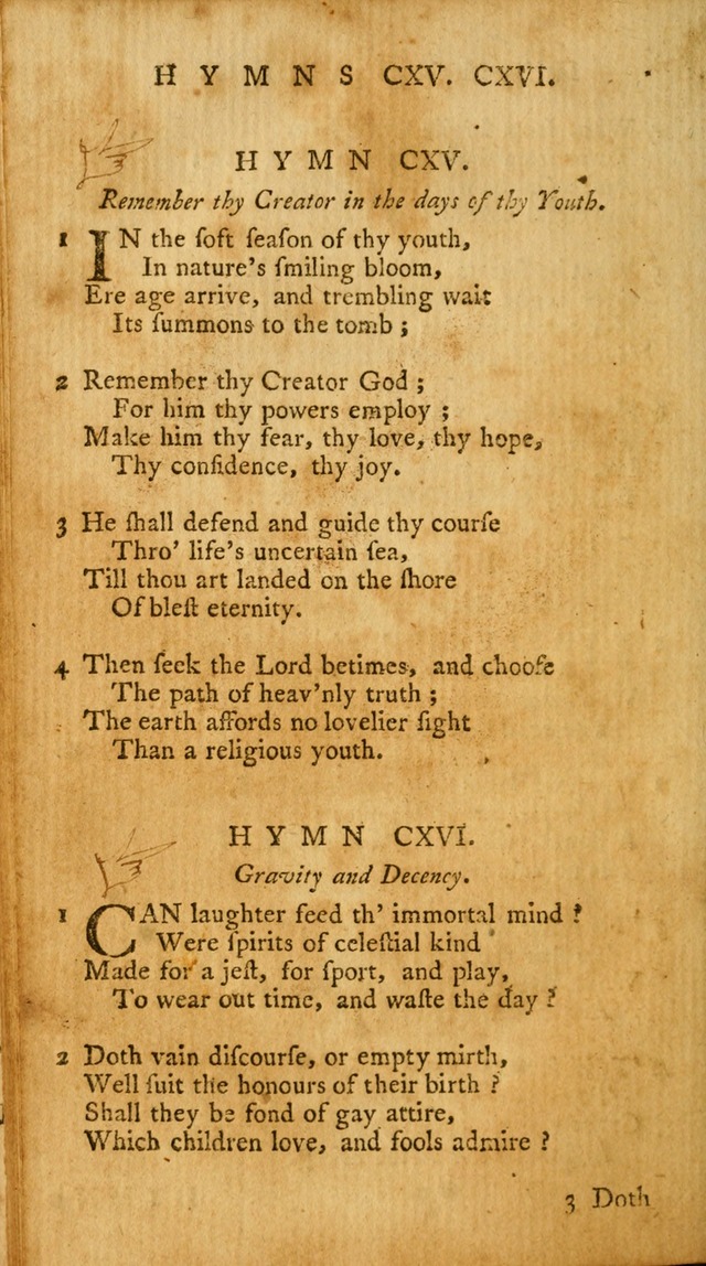 A Collection of Psalms and Hymns for Publick Worship page 126