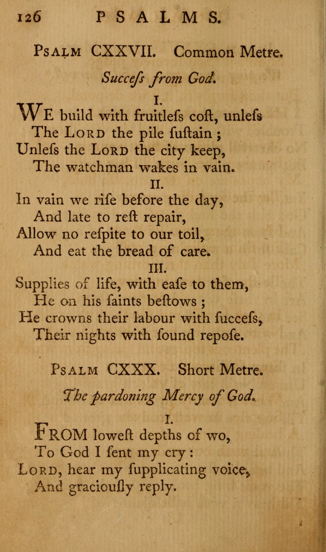 A Collection of Psalms and Hymns for Publick Worship page 122