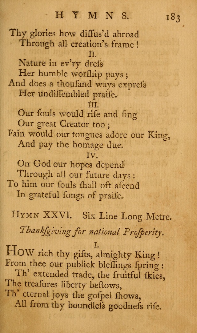 A Collection of Psalms and Hymns for Publick Worship page 179