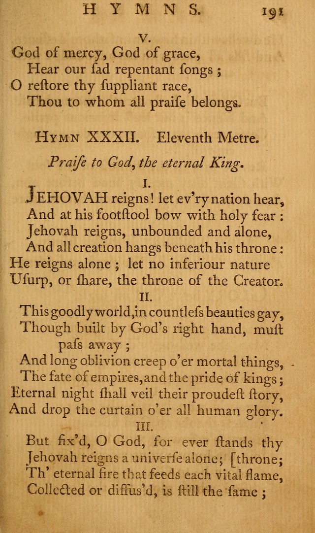 A Collection of Psalms and Hymns for Publick Worship page 187