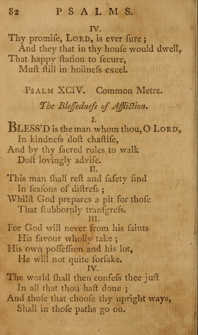 A Collection of Psalms and Hymns for Publick Worship page 82