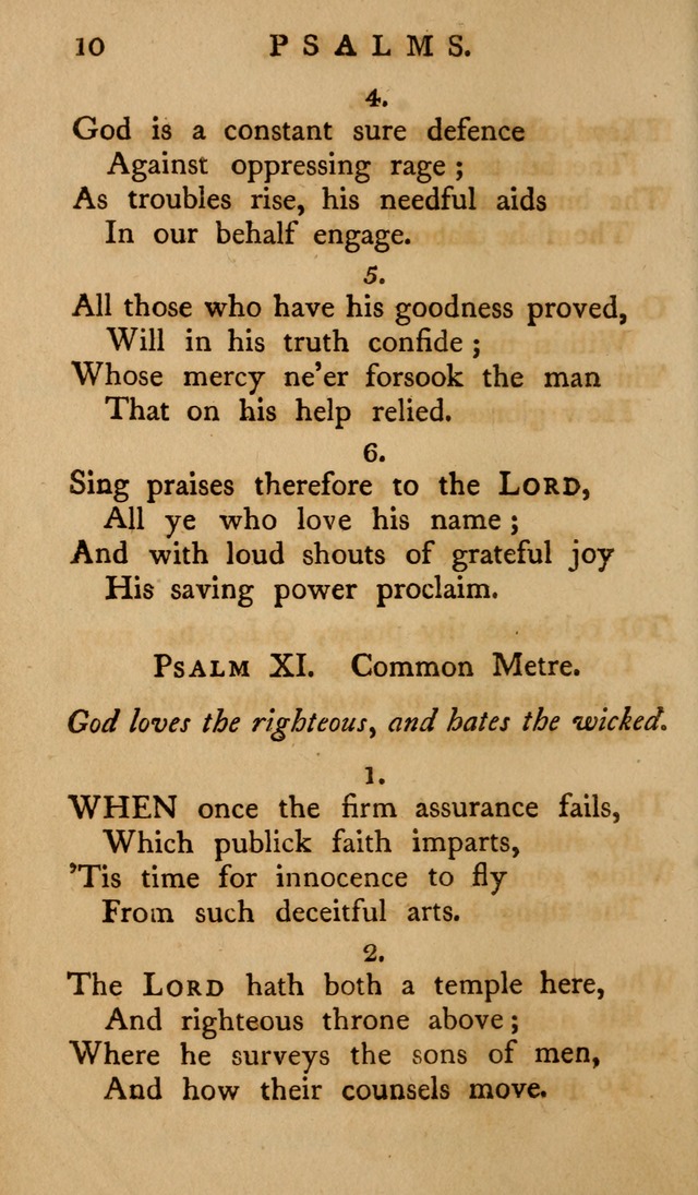 A Collection of Psalms and Hymns for Publick Worship (2nd ed.) page 10