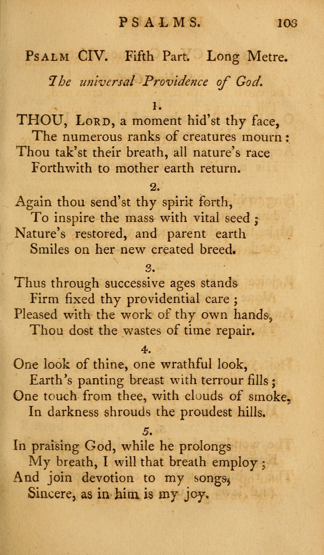 A Collection of Psalms and Hymns for Publick Worship (2nd ed.) page 103