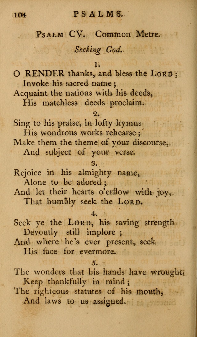 A Collection of Psalms and Hymns for Publick Worship (2nd ed.) page 104