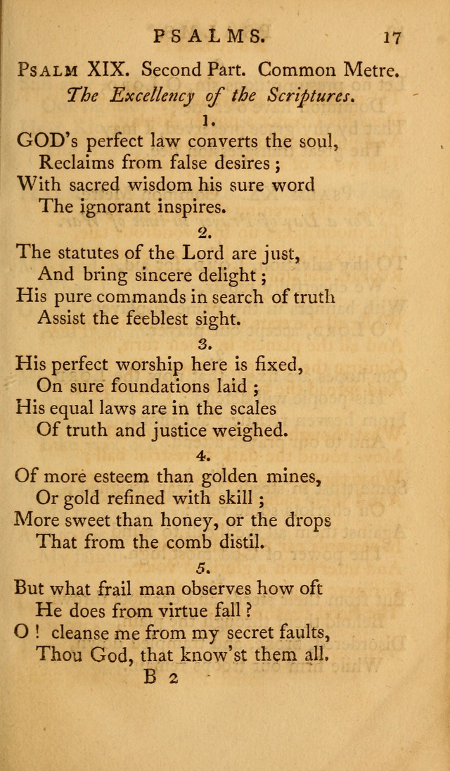 A Collection of Psalms and Hymns for Publick Worship (2nd ed.) page 17