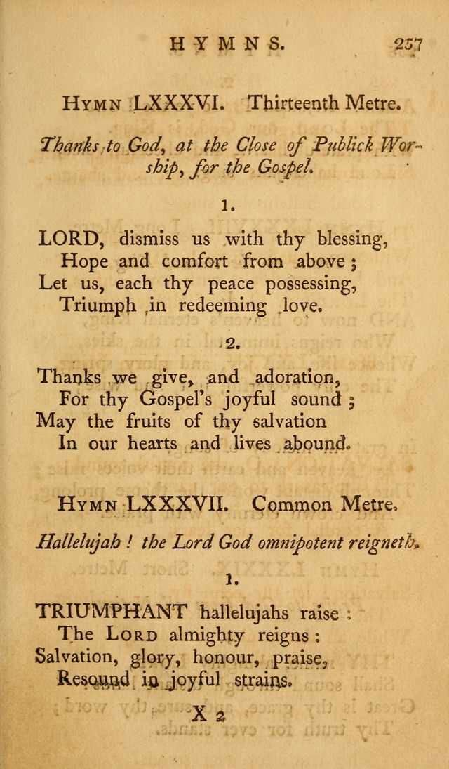 A Collection of Psalms and Hymns for Publick Worship (2nd ed.) page 257