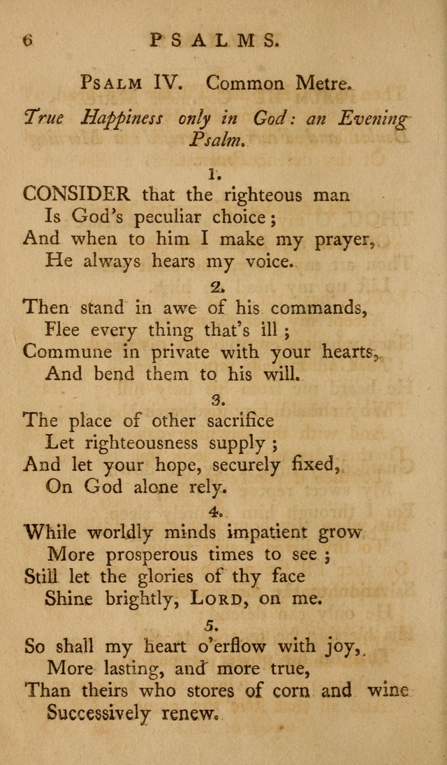 A Collection of Psalms and Hymns for Publick Worship (2nd ed.) page 6