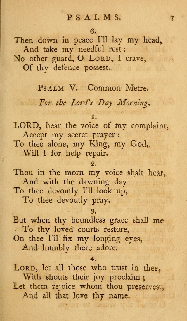 A Collection of Psalms and Hymns for Publick Worship (2nd ed.) page 7