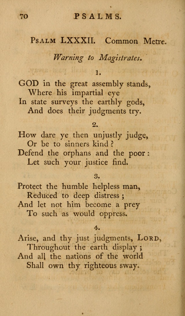 A Collection of Psalms and Hymns for Publick Worship (2nd ed.) page 70