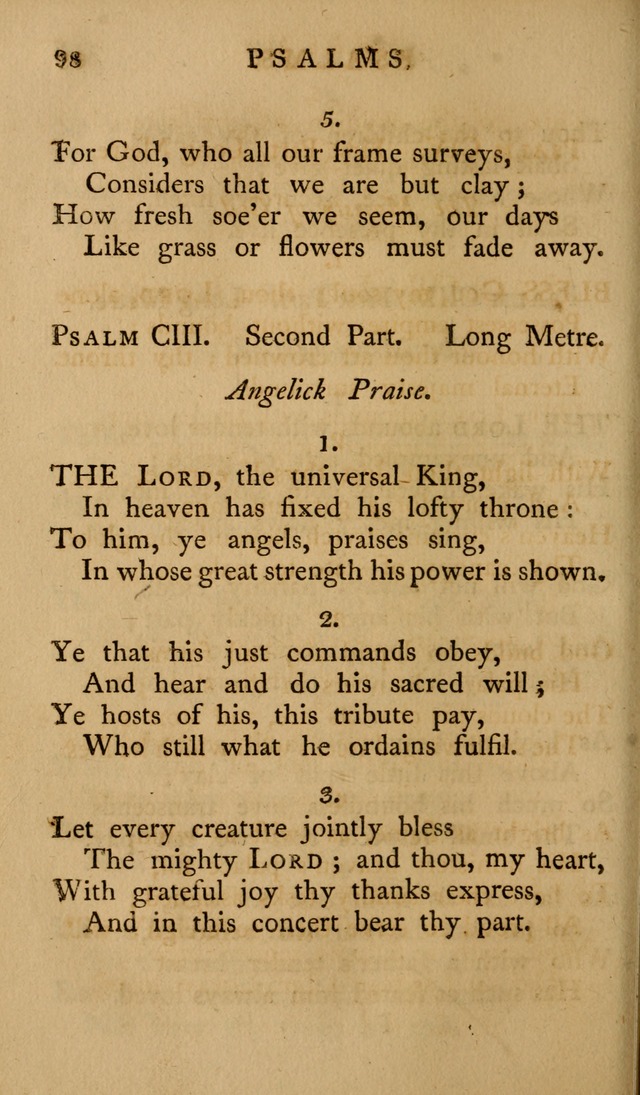 A Collection of Psalms and Hymns for Publick Worship (2nd ed.) page 98
