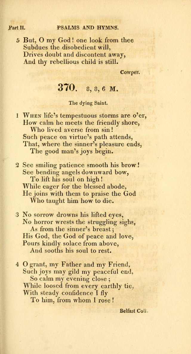 A Collection of Psalms and Hymns, for Social and Private Worship page 292