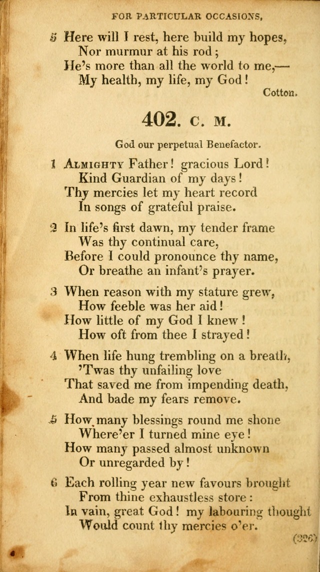 A Collection of Psalms and hymns, for social and private worship page 335