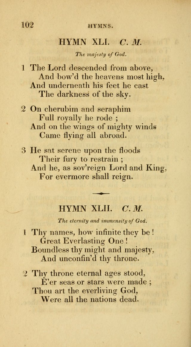 A Collection of Psalms and Hymns for Social and Private Worship page 102
