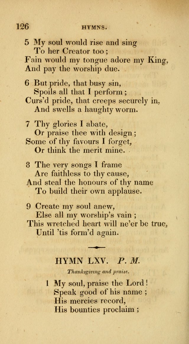 A Collection of Psalms and Hymns for Social and Private Worship page 126