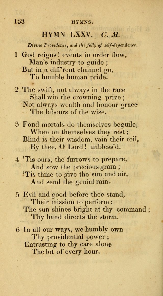A Collection of Psalms and Hymns for Social and Private Worship page 138