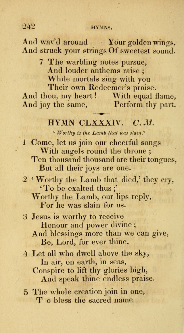 A Collection of Psalms and Hymns for Social and Private Worship page 242