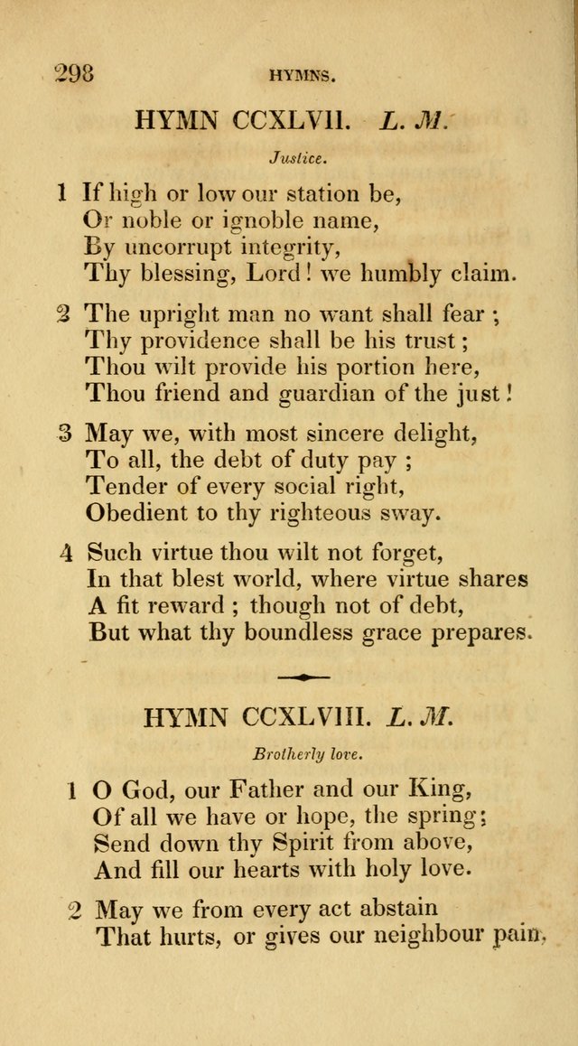 A Collection of Psalms and Hymns for Social and Private Worship page 298