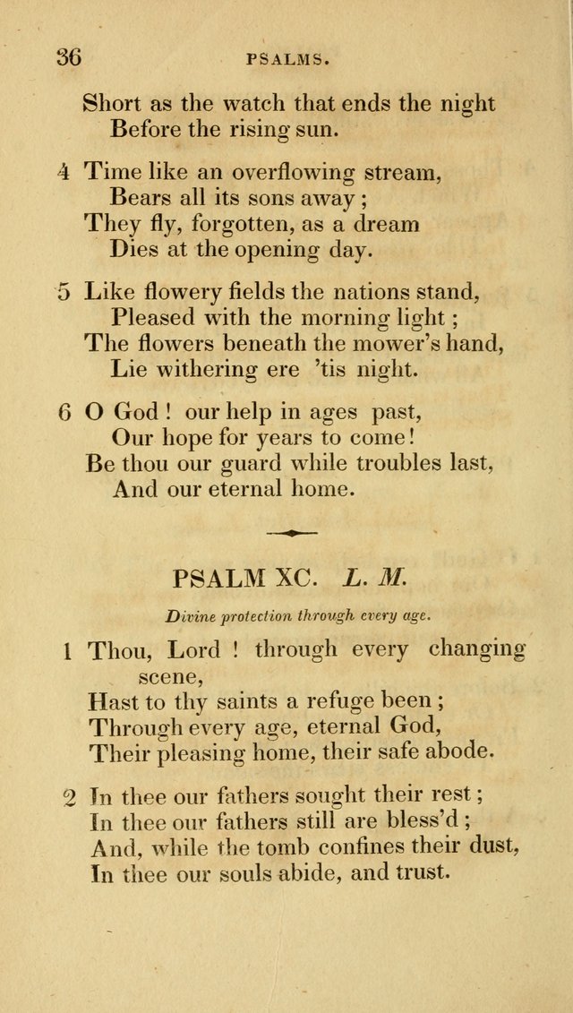 A Collection of Psalms and Hymns for Social and Private Worship page 36