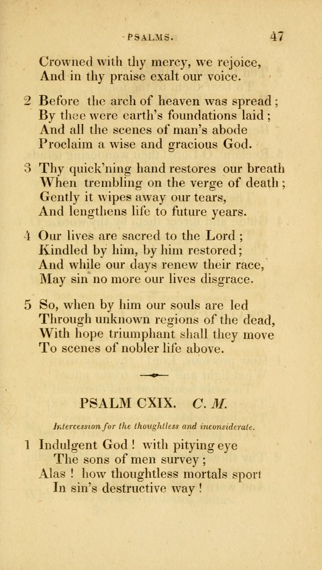 A Collection of Psalms and Hymns for Social and Private Worship page 47