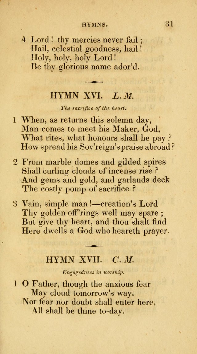 A Collection of Psalms and Hymns for Social and Private Worship page 81