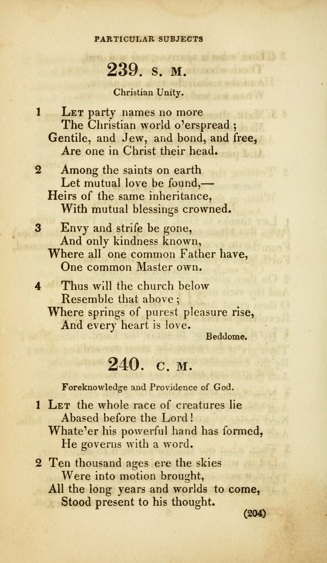 A Collection of Psalms and Hymns, for Social and Private Worship (Rev. ed.  with supplement) page 205
