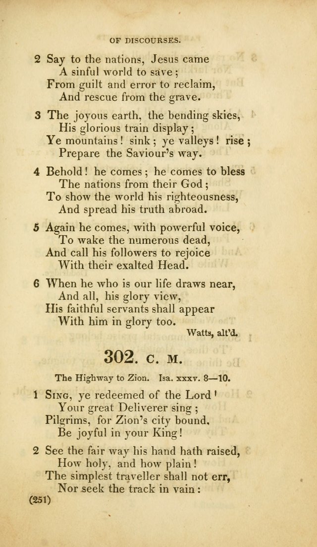 A Collection of Psalms and Hymns, for Social and Private Worship (Rev. ed.  with supplement) page 252