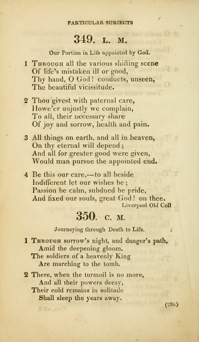 A Collection of Psalms and Hymns, for Social and Private Worship (Rev. ed.  with supplement) page 287