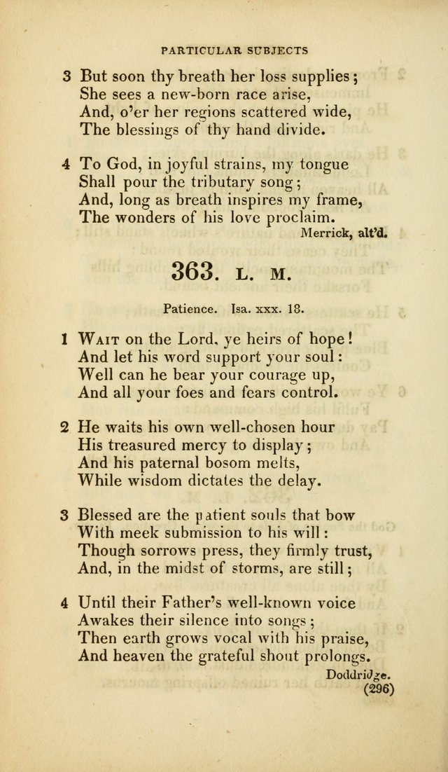 A Collection of Psalms and Hymns, for Social and Private Worship (Rev. ed.  with supplement) page 297