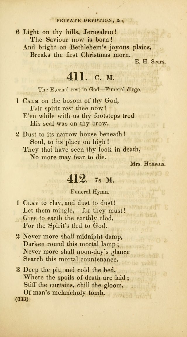 A Collection of Psalms and Hymns, for Social and Private Worship (Rev. ed.  with supplement) page 334