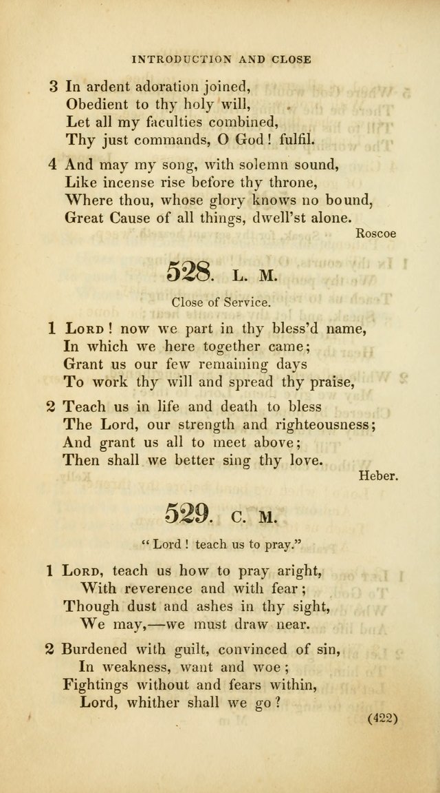 A Collection of Psalms and Hymns, for Social and Private Worship (Rev. ed.  with supplement) page 423