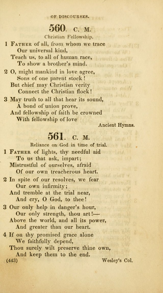 A Collection of Psalms and Hymns, for Social and Private Worship (Rev. ed.  with supplement) page 444