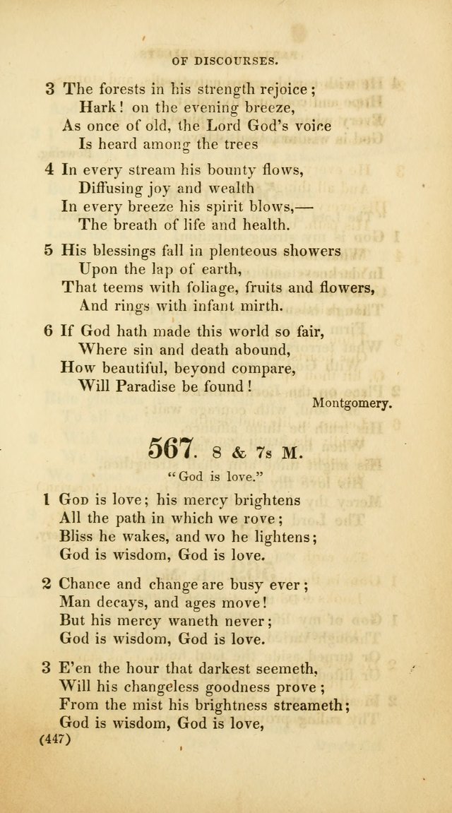 A Collection of Psalms and Hymns, for Social and Private Worship (Rev. ed.  with supplement) page 448