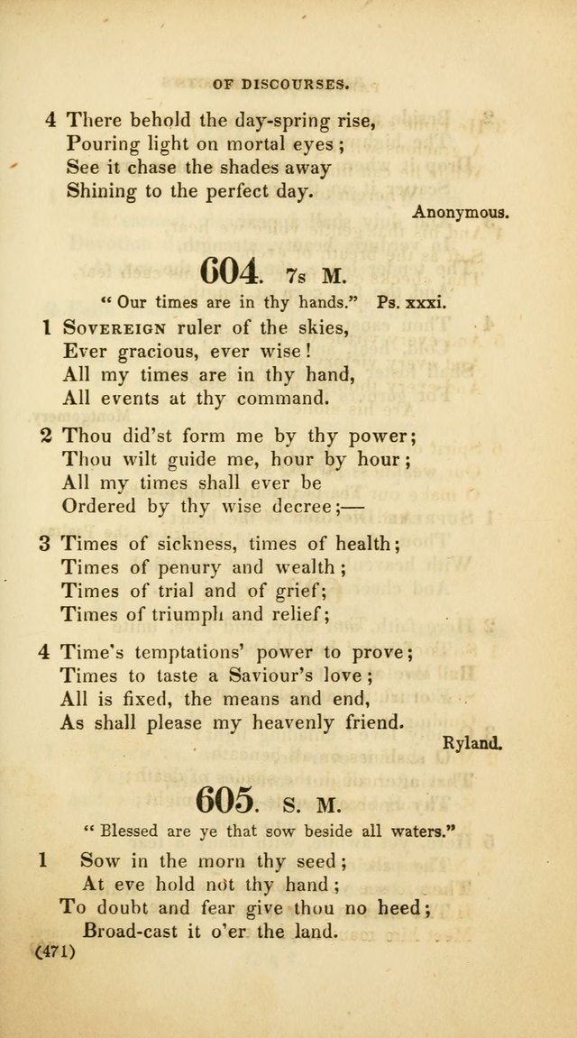 A Collection of Psalms and Hymns, for Social and Private Worship (Rev. ed.  with supplement) page 472