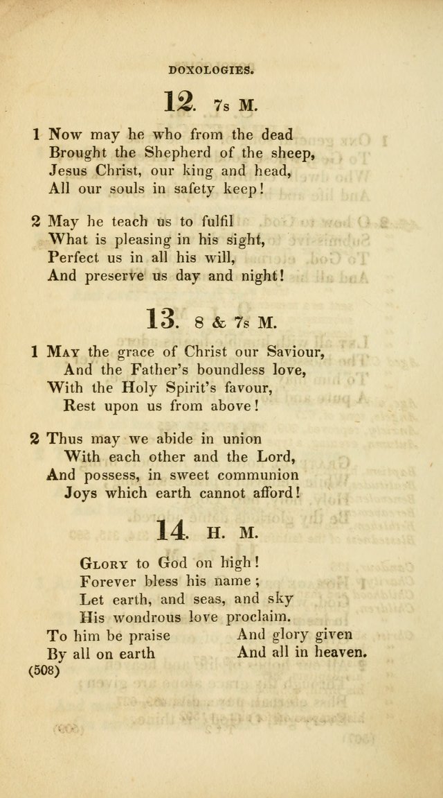 A Collection of Psalms and Hymns, for Social and Private Worship (Rev. ed.  with supplement) page 509