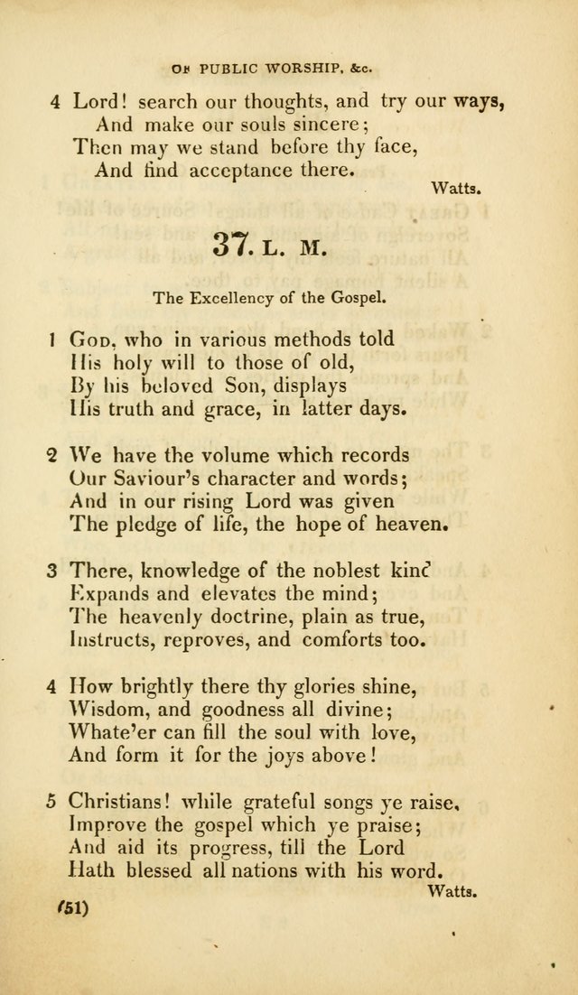 A Collection of Psalms and Hymns, for Social and Private Worship (Rev. ed.  with supplement) page 52