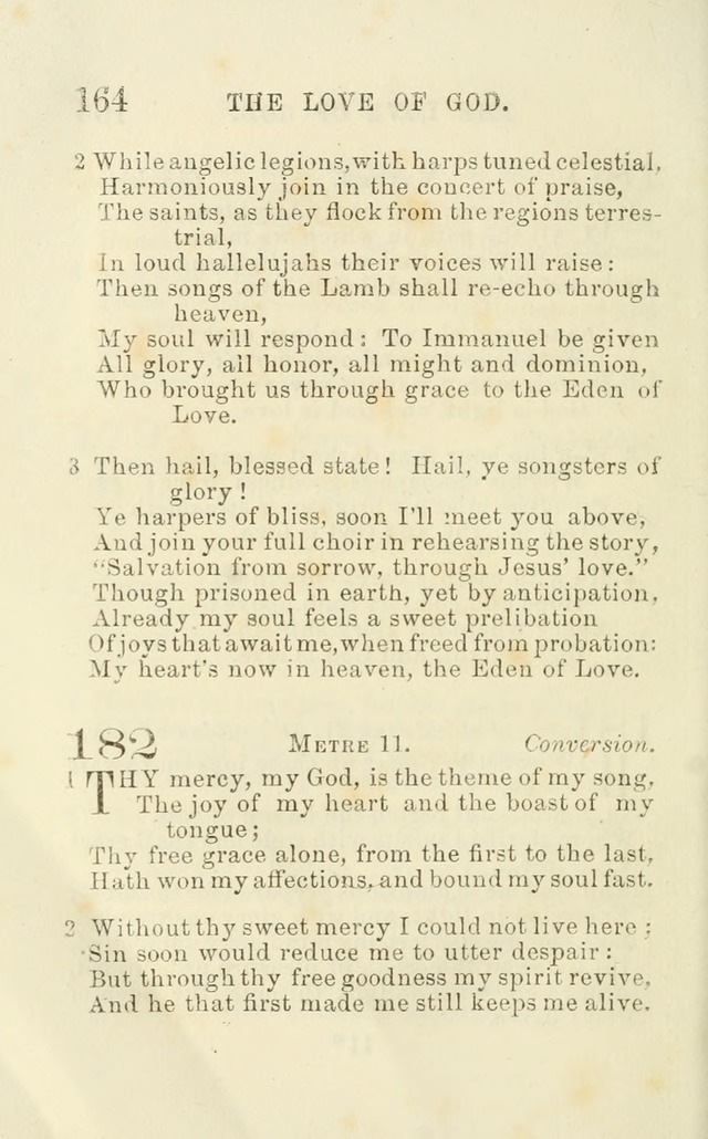 A Collection of Psalms, Hymns, and Spiritual Songs: suited to the various occasions of public worship and private devotion of the church of Christ: with an appendix of  German hymns page 162