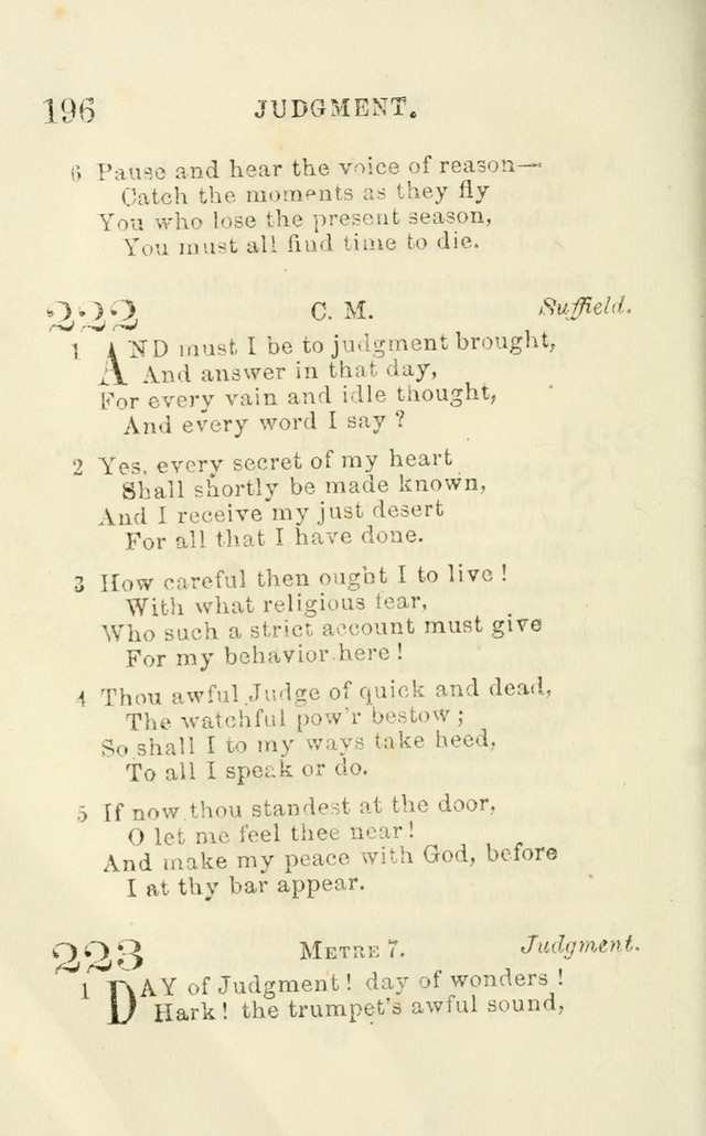 A Collection of Psalms, Hymns, and Spiritual Songs: suited to the various occasions of public worship and private devotion of the church of Christ: with an appendix of  German hymns page 194