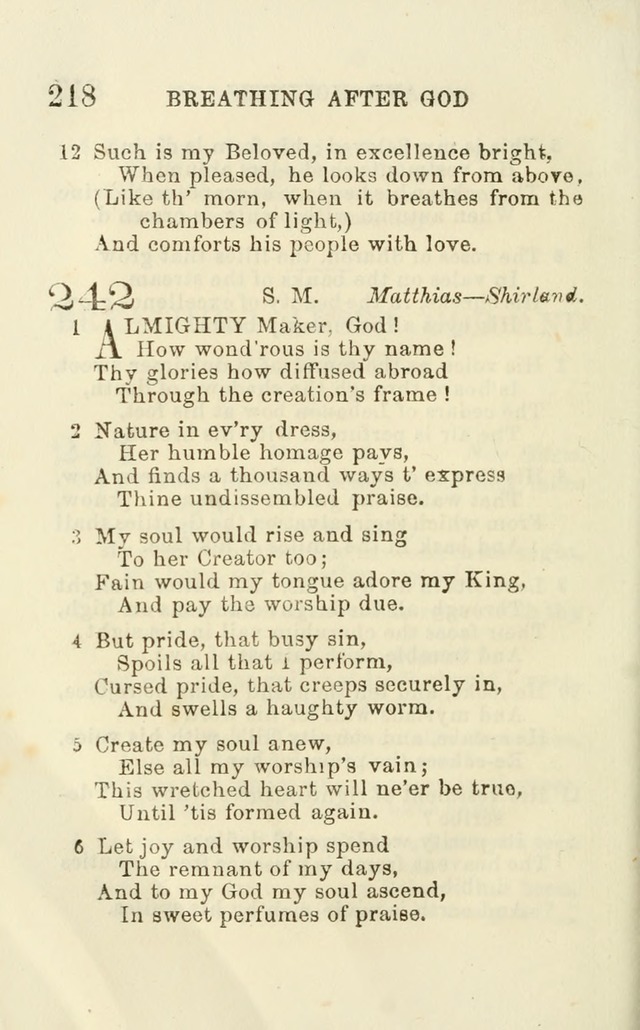 A Collection of Psalms, Hymns, and Spiritual Songs: suited to the various occasions of public worship and private devotion of the church of Christ: with an appendix of  German hymns page 216