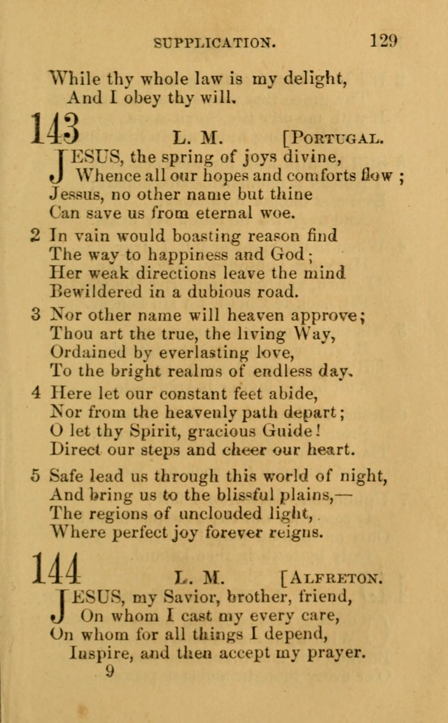 A Collection of Psalms, Hymns, and Spiritual Songs: suited to the various occasions of public worship and private devotion, of the church of Christ (6th ed.) page 129
