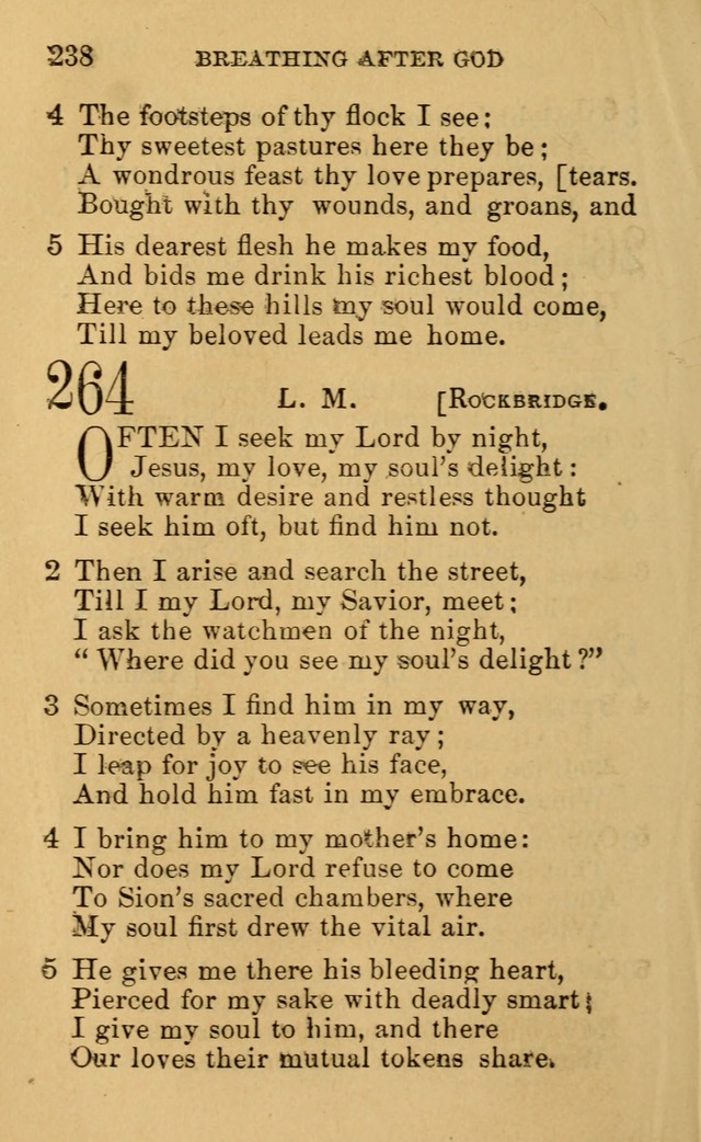 A Collection of Psalms, Hymns, and Spiritual Songs: suited to the various occasions of public worship and private devotion, of the church of Christ (6th ed.) page 238