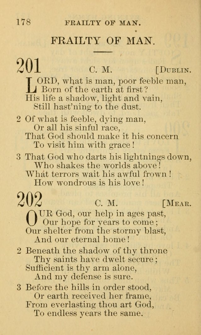 A Collection of Psalms and Hymns: suited to the various occasions of public worship and private devotion page 178